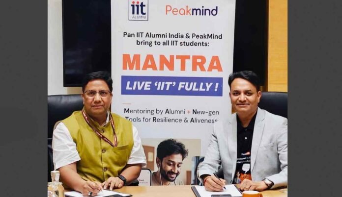 IIT, PanIIT, PeakMind, MANTRA, student wellbeing, mental health, alumni mentorship, student safety, suicide prevention, student support